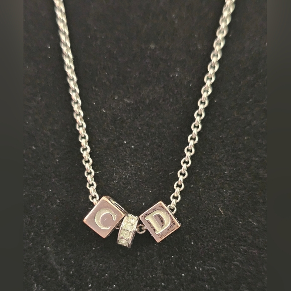 Christian Dior Silver Necklace With Dior Box and COA - Picture 3 of 14